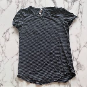 Lululemon Striped Short Sleeve T-Shirt